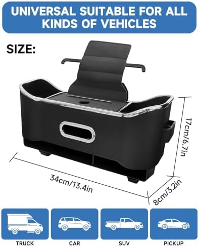 Car Seat Back Storage Box 5-in-1 Organizer