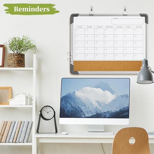 Polegas 17x13 Magnetic Dry Erase Cork Wall Board