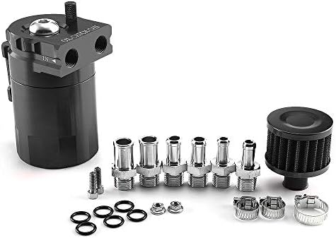 Aiuphing Oil Catch Can Kit Universal 300ml Aluminum