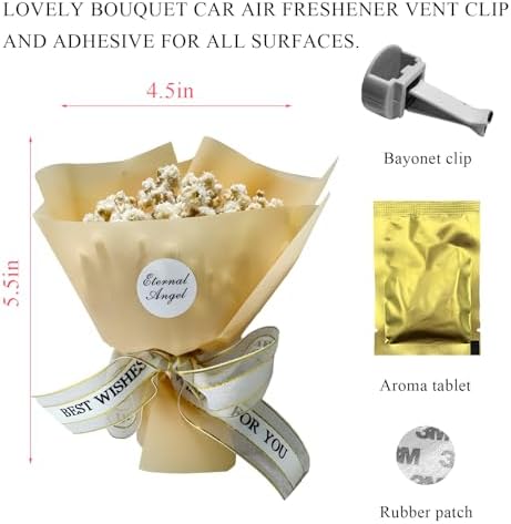 Mini Dried Flower Car Air Freshener with Clip