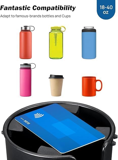 JOYTUTUS Car Cup Holder Extender with Offset Base