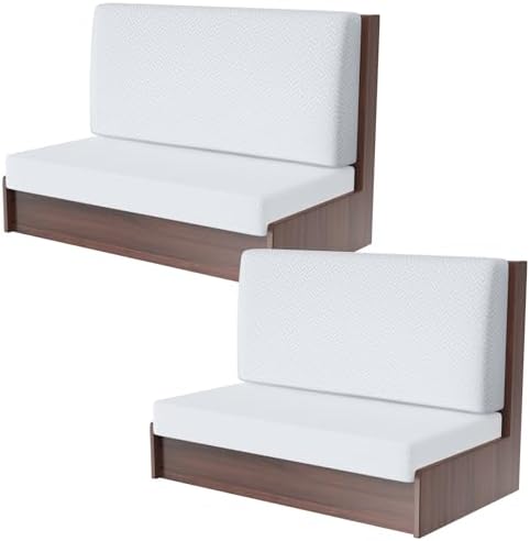 Lee-piya RV Dinette Cushion Covers - Light Gray