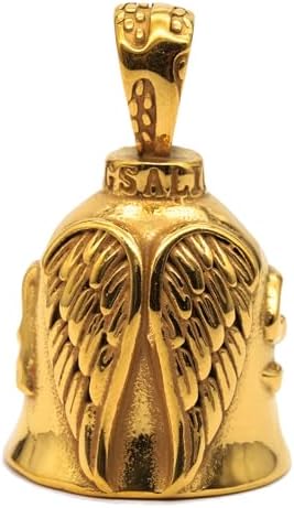 Angel Wing Knight Bell Letters Motorcycle Guardian Bell - Gold