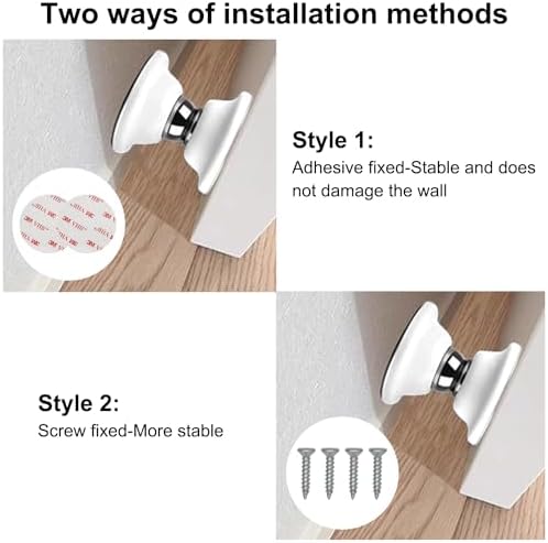 2 Pcs Magnetic Door Holder for RV Door Open White