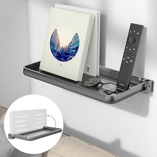 Safoner RV Aluminum Fold-Down Wall Shelf - Space-Saving Interior Organizer