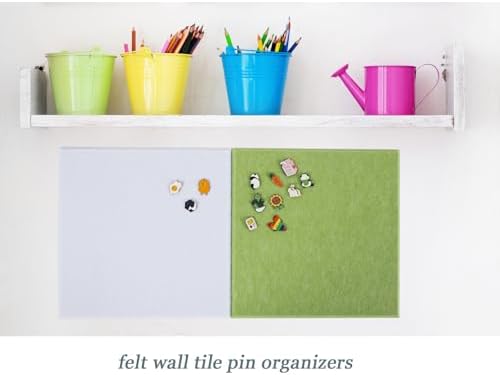 Felt Bulletin Board with Adhesive Tabs 6 Pcs 36x24 Inches
