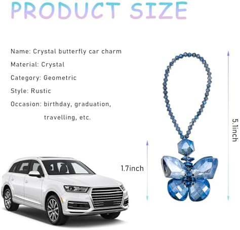 Crystal Butterfly Car Sun Catcher Hanging Decoration