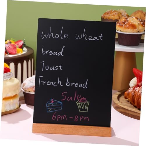 Zerodeko 2pcs Mini Chalkboard Signs with Easel Stands