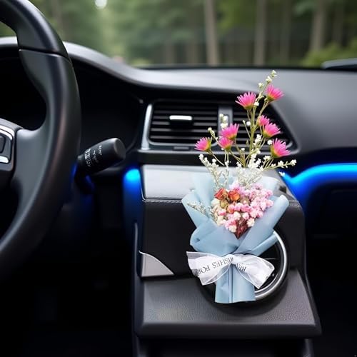 Fresh Flowers Mini Dried Flowers Car Air Vent Clip