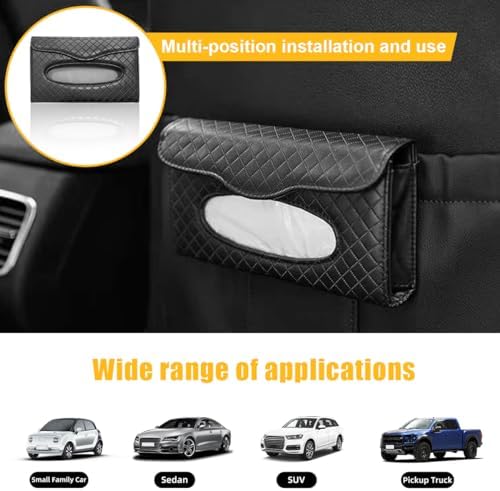 Sylvil Car Tissue Holder for Sun Visor and Seat Back