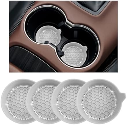 Ziciner 4 Piece Car Cup Coaster Holder Set