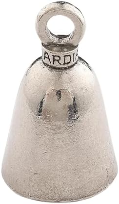 Guardian Bell Plain Good Luck Bell with Keyring and Black Velvet Gift Bag