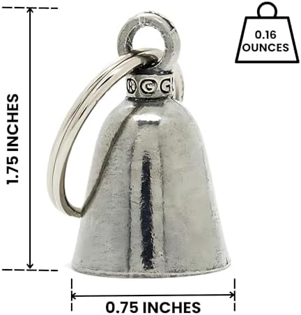 Guardian Bell USA Flag Keychain for Motorcycle