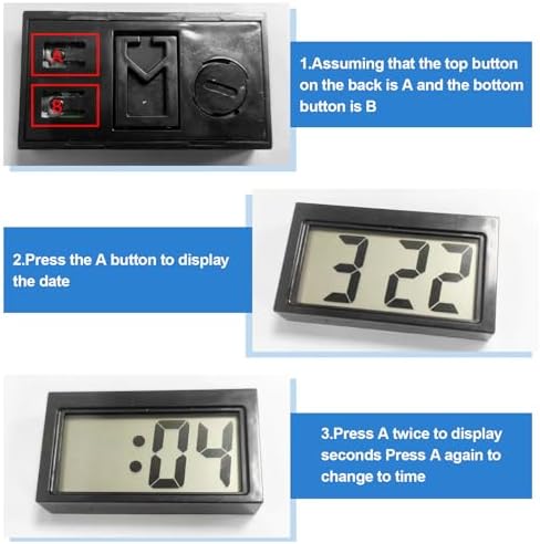 Shudyear Small Digital Clock with Jumbo LCD Display 1