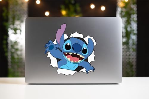 Stitch Drill Out Cartoon Vinyl Decal for Cars and More