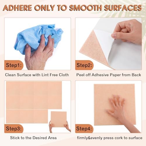 Honoson 12 Pack Light Pink Felt Wall Tiles Bulletin Board