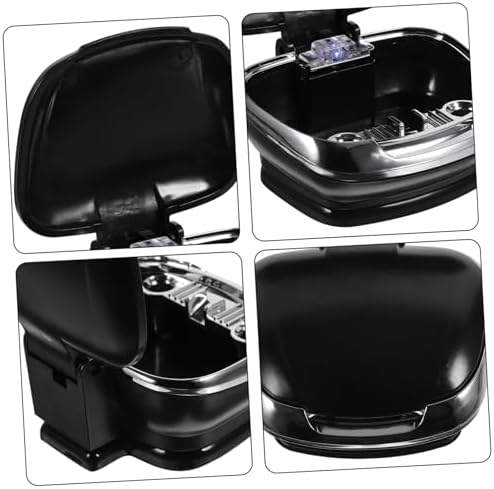 Yosadier Car LED Ashtray Holder Black Non-slip