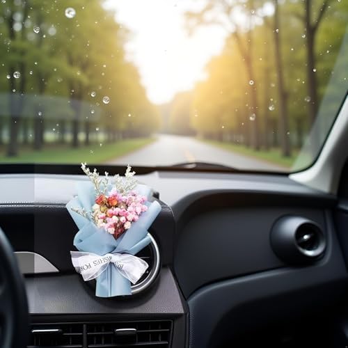 Fresh Flowers Mini Dried Flowers Car Air Vent Clip