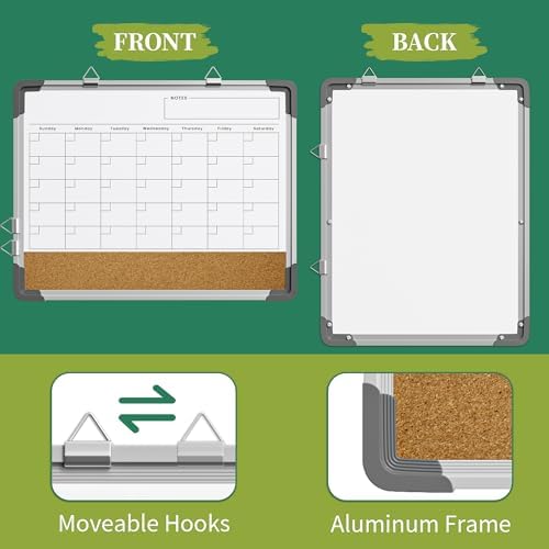 Polegas 17x13 Magnetic Dry Erase Cork Wall Board
