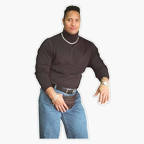 Dwayne The Rock Johnson Turtleneck Sunshine Boy Bumper Sticker