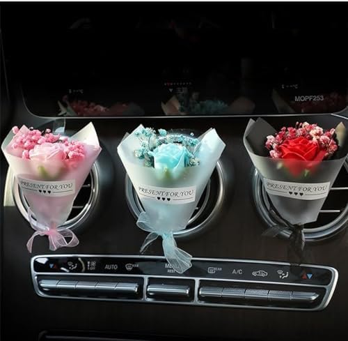 Cute Car Diffuser with Dried Rose Flowers