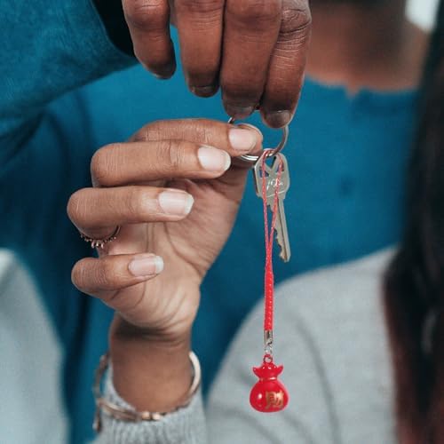 MAGICLULU 6Pcs Copper Bell Keychain Phone Charms