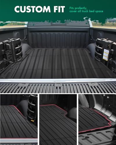 SCITOO Truck Bed Mat for 2024 Toyota Tacoma 6FT