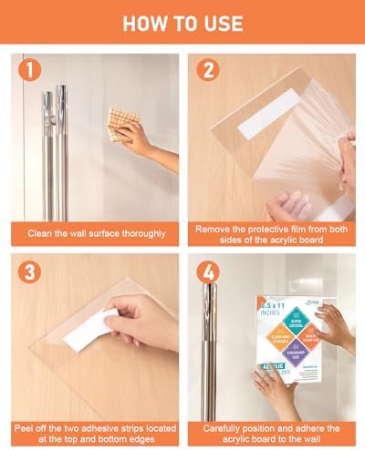 Dynta 12 Pack Acrylic Sign Holder 85x11 Wall Mount Display Stand