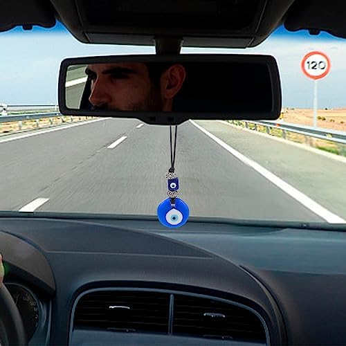 WEBEEDY 2PCS Evil Eye Car Charm Decor