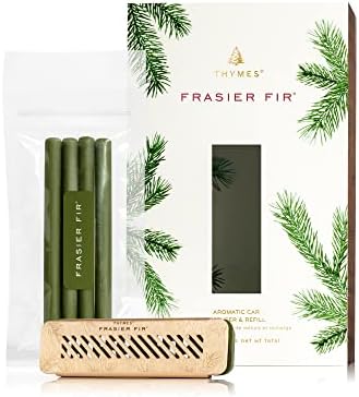 Thymes Frasier Fir Car Diffuser Kit with Refills