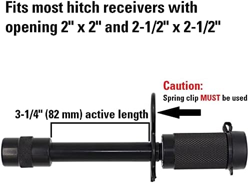 TowWorks 79631 Unique Keyed Hitch Lock with Extra Long Pin
