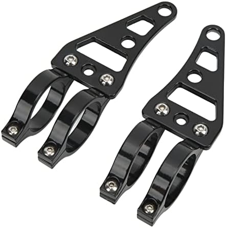 Keenso Fork Headlight Mount Bracket 2 Pcs Aluminum Alloy Holder Clamps