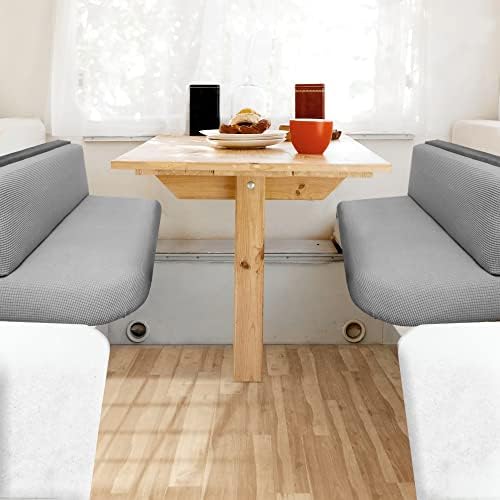 Hudson Comfort RV Dinette Cushion Covers Gray 2 Sets