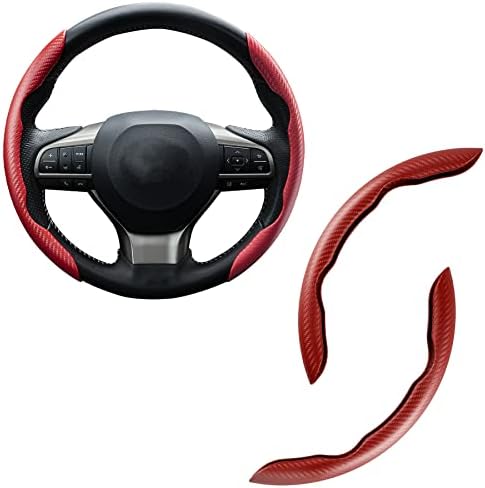 Amiss Carbon Fiber Steering Wheel Protector Red