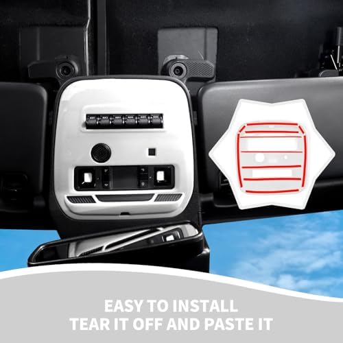 RAZPOY Bronco Front Reading Light Panel Trim Cover - White