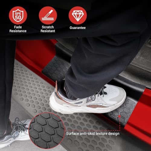Utiiy Door Sill Guards Kit for Jeep Wrangler and Gladiator