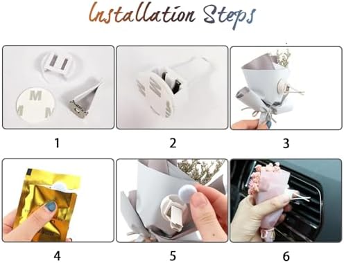 Small Bouquet Car Air Freshener Vent Clip