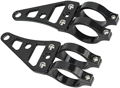Keenso Fork Headlight Mount Bracket 2 Pcs Aluminum Alloy Holder Clamps