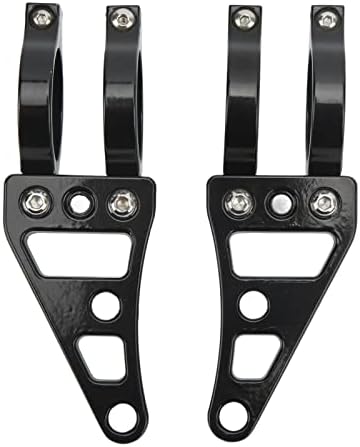 Keenso Fork Headlight Mount Bracket 2 Pcs Aluminum Alloy Holder Clamps