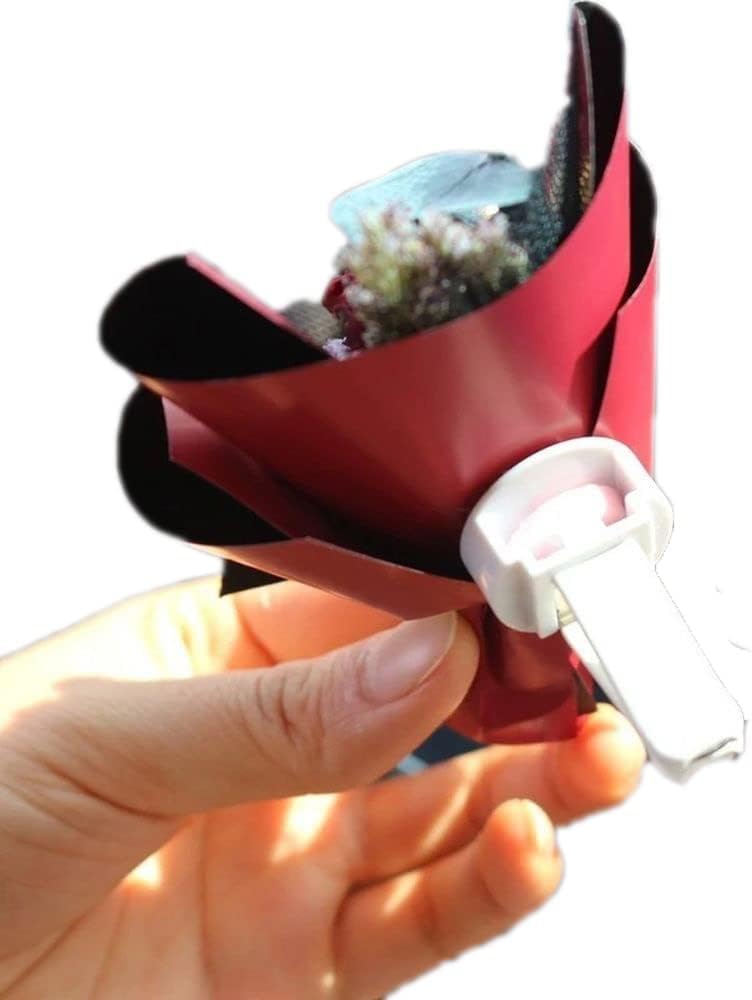 Tustao Red Mini Dried Flower Bouquet for Car Air Vent Clips