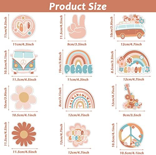 48PCS Hippie Retro Bulletin Board Decor Set