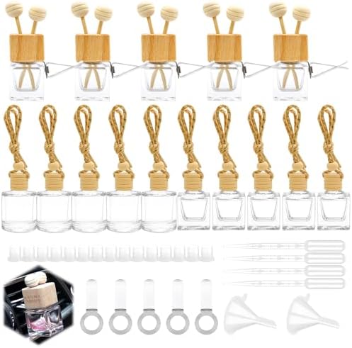 21 Pcs 8ml Clear Car Air Freshener Set