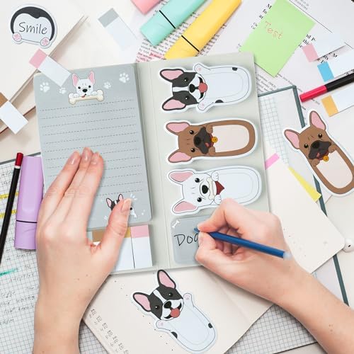 Xqumoi French Bulldog Sticky Notes Set 550 Sheets