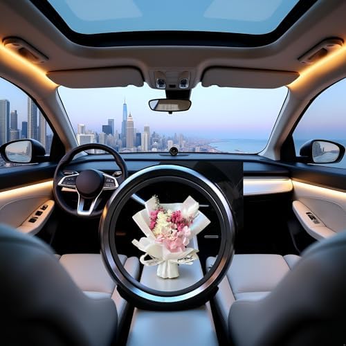 Galepromot Fresh Flowers Mini Dried Bouquet for Car Air Vent Clips