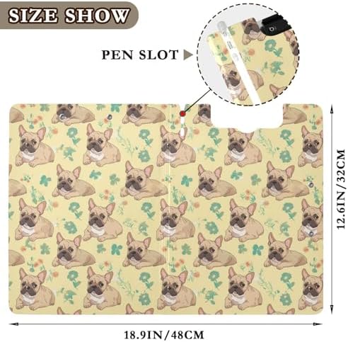 Cute Brown French Bulldog A4 Clipboard Folder