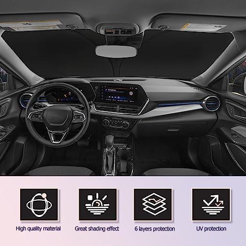 LUWU 2024 2025 Chevy Trax Windshield Sunshade Cover