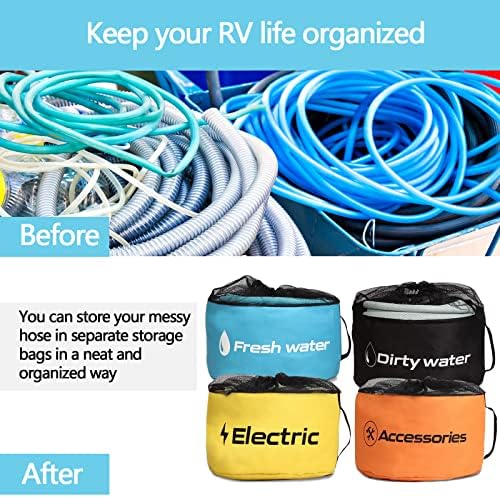 Gociean 4 Pack RV Hose Storage Bag with Straps