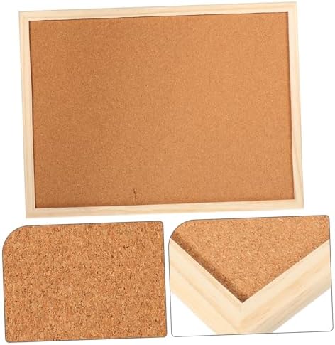Office Memo Board Corkboard with White Frame Set Decorative