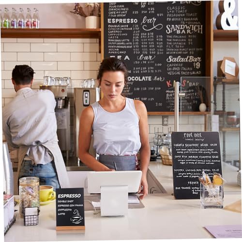 Zerodeko 2pcs Mini Chalkboard Signs with Easel Stands