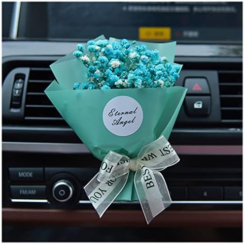 Dried Flower Gypsophila Car Aromatherapy Clip Blue 1